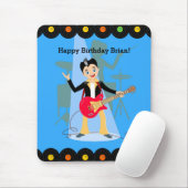 Rock Star Boy verjaarfeestje Muismat (Met muis)