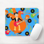 Rock Star Boy verjaarfeestje Muismat (Met muis)
