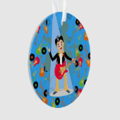 Rock Star Boy verjaarfeestje Ornament (voorkant)