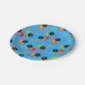 Rock Star Boy verjaarfeestje Papieren Bordje (Gekanteld)