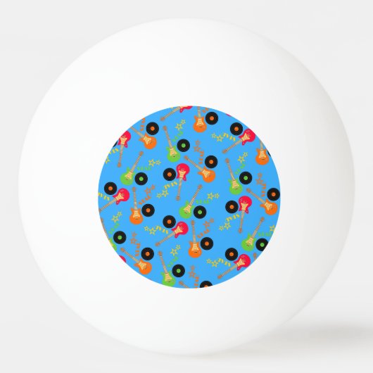 Rock Star Boy verjaarfeestje Pingpongbal (Voorkant)