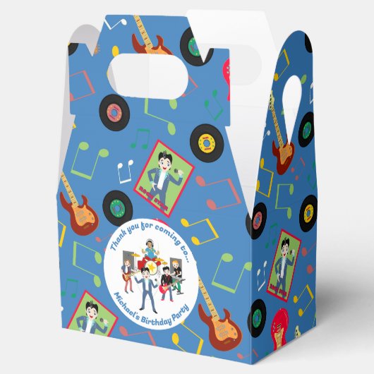 Rock Star Boys Band Verjaardagsfeest Bedankdoosjes (Geopend)