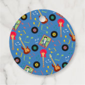 Rock Star Boys Band Verjaardagsfeest Bedankjes Labels (Achterkant)