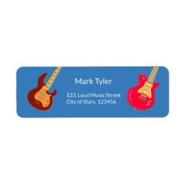 Rock Star Boys Band Verjaardagsfeest Etiket