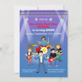 Rock Star Boys Band Verjaardagsfeest Kaart (Voorkant)