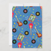 Rock Star Boys Band Verjaardagsfeest Kaart (Achterkant)