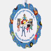 Rock Star Boys Band Verjaardagsfeest Ornament Kaart (Links)