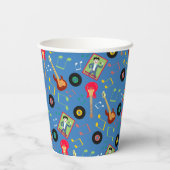 Rock Star Boys Band Verjaardagsfeest Papieren Bekers (Achterkant)