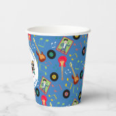 Rock Star Boys Band Verjaardagsfeest Papieren Bekers (Achterkant)