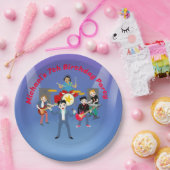 Rock Star Boys Band Verjaardagsfeest Papieren Bordje (Feest)