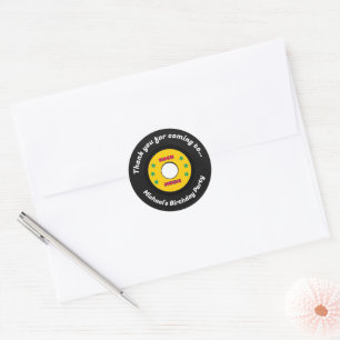 Rock Star Boys Band Verjaardagsfeest Ronde Sticker