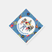 Rock Star Boys Band Verjaardagsfeest Servet (Hoek)