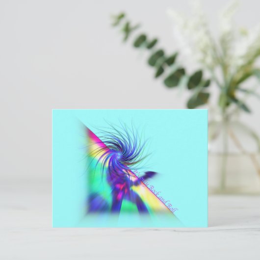 Rock Star Briefkaart (Staand voorkant)