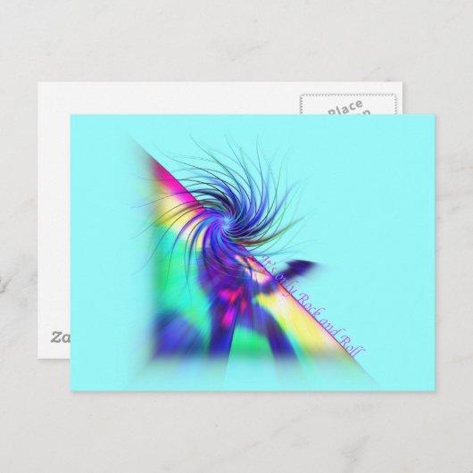 Rock Star Briefkaart (Voorkant / Achterkant)