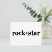 Rock Star Briefkaart (Staand voorkant)