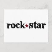 Rock Star Briefkaart (Voorkant)