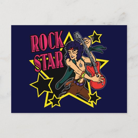 ROCK STAR BRIEFKAART (Voorkant)