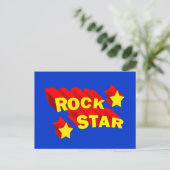 Rock Star Briefkaart (Staand voorkant)