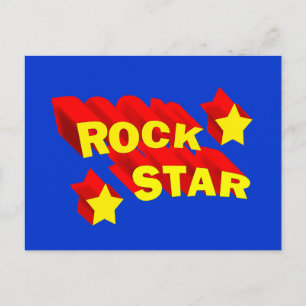 Rock Star Briefkaart