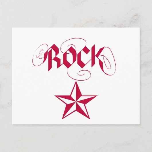 Rock Star Briefkaart (Voorkant)