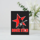 Rock Star Briefkaart (Staand voorkant)