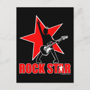 Rock Star Briefkaart