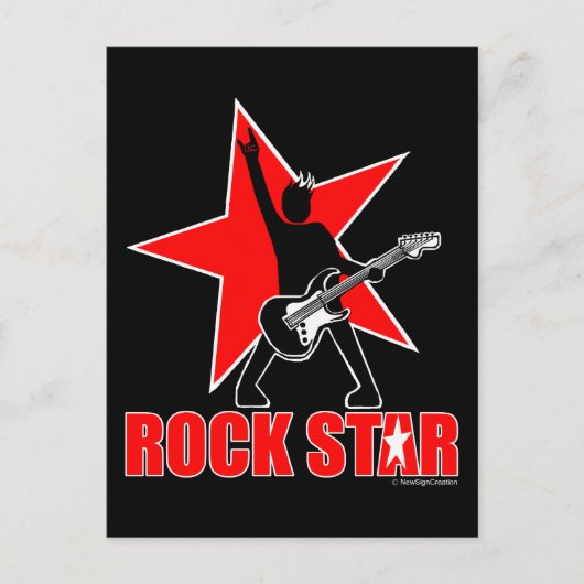 Rock Star Briefkaart (Voorkant)