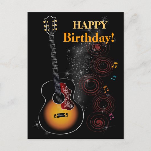 Rock star briefkaart (Voorkant)