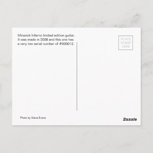 ROCK STAR BRIEFKAART (Achterkant)