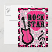 Rock Star Briefkaart (Voorkant / Achterkant)