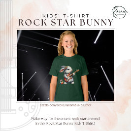 Rock Star Bunny Kids T-shirt