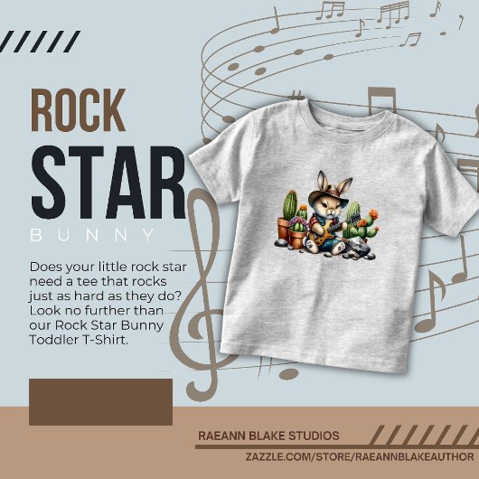 Rock Star Bunny Peuter T-Shirt