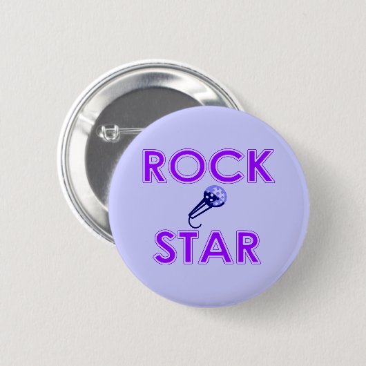 Rock Star Button (Voorkant /achterkant)