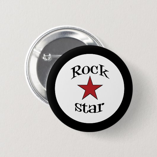 Rock Star Button (Voorkant /achterkant)