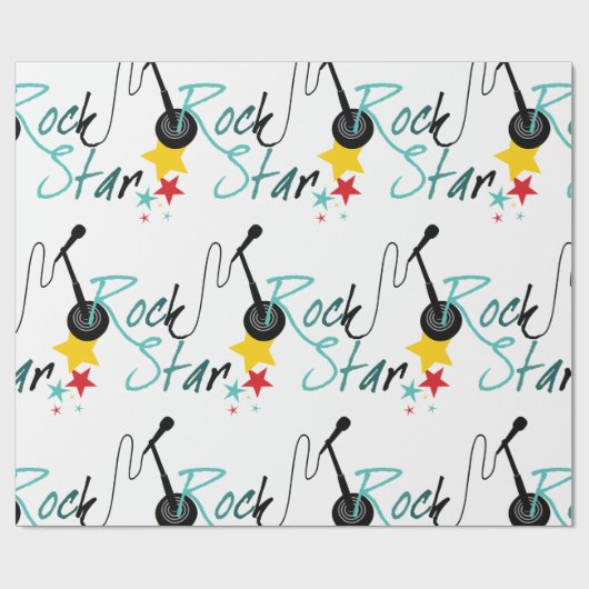 Rock Star Cadeaupapier (Vlak)