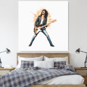 Rock star canvas afdruk (Insitu (Slaapkamer))