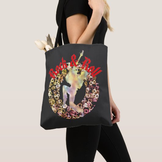 Rock Star Canvas tas - gitaar Silhouette Art (Dichtbij)