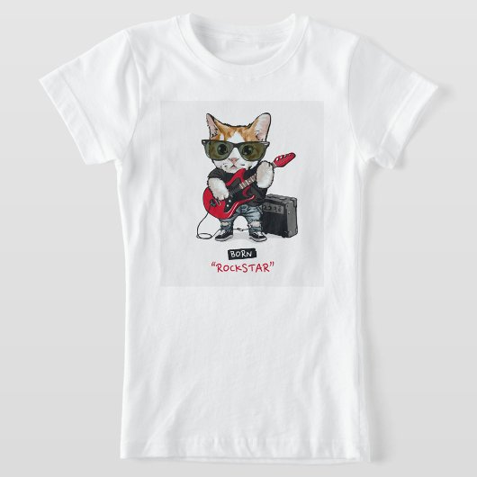 Rock Star Cat T-Shirt