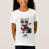 Rock Star Cat T-Shirt (Voorkant)