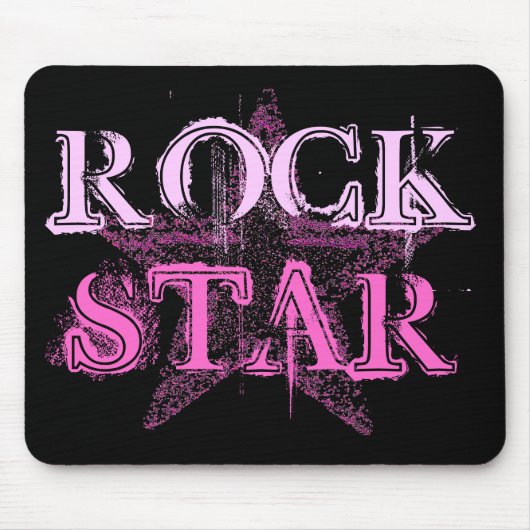 Rock Star Diva mousepad Muismat (Voorkant)