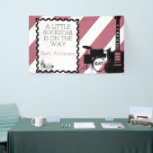 Rock Star Drum Set Rock-A-Dag Baby shower Spandoek (Beurs)