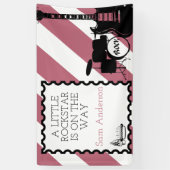 Rock Star Drum Set Rock-A-Dag Baby shower Spandoek (Verticaal)