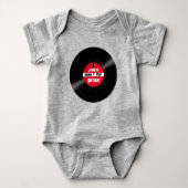 Rock Star eerste verjaardag partij Vinyl Record Romper (Voorkant)