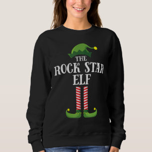 Rock Star Elf Matching Family Group, kerstdeel Trui