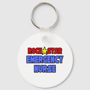 Rock Star Emergency Nurse Sleutelhanger
