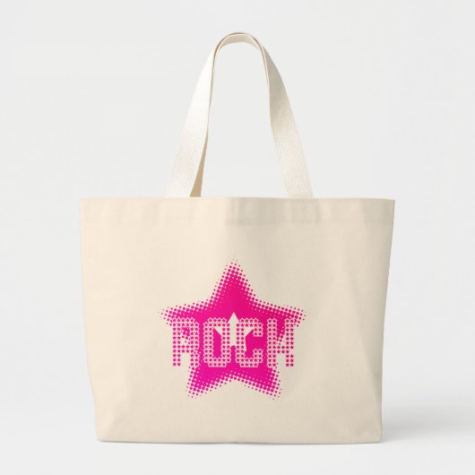 Rock star - Emo Alternative Grunge Rock Punk Scene Grote Tote Bag (Voorkant)