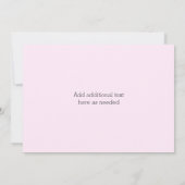 Rock Star Girl Band Birthday Party Kaart (Achterkant)