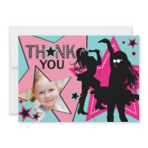 Rock Star Girl Band Hartelijk dank Aqua Pink