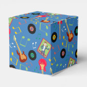 Rock Star Girl Band Verjaardagsfeest Bedankdoosjes (Achterkant)