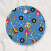 Rock Star Girl Band Verjaardagsfeest Bedankjes Labels (Achterkant)